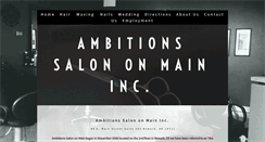 Desktop Screenshot of ambitionssalononmain.com